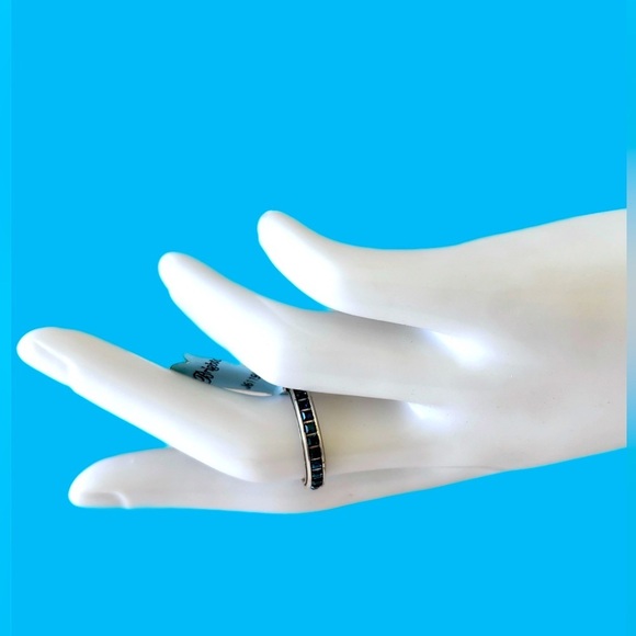 Brighton Eternal Silver Clear Crystals Stackable Band Ring Size 8 - Picture 3 of 6